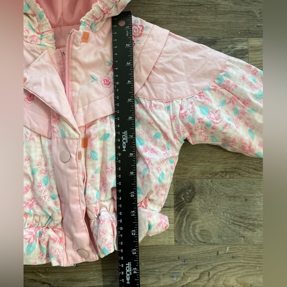Vintage Infants Children’s Hooded Floral 80's 18mths Jacket Coat - Picture 4 of 9
